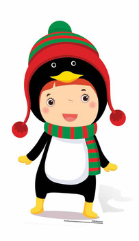 Mini Penguin Christmas Cardboard Cutout Mini Penguin Christmas Cardboard Cutout