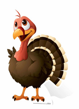 Mini Christmas Turkey Cardboard Cutout Mini Christmas Turkey Cardboard Cutout
