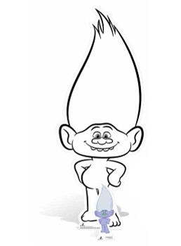 Trolls Craft with Guy Diamond Colour and Keep Cardboard Cutout Trolls Craft with Guy Diamond Colour and Keep Cardboard Cutout