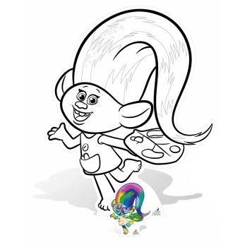 Trolls Craft with Harper Colour and Keep Cardboard Cutout Trolls Craft with Harper Colour and Keep Cardboard Cutout