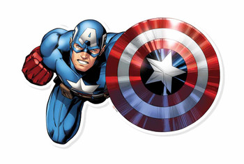 Captain America Shield Bash Wall Art 3D Effect Official Marvel Cardboard Cutout Wall Art Captain America Shield Bash Wall Art 3D Effect Official Marvel Cardboard Cutout Wall Art