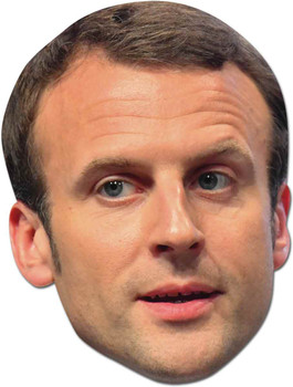 Emmanuel Macron French Politician 2D Face Mask Emmanuel Macron French Politician 2D Face Mask