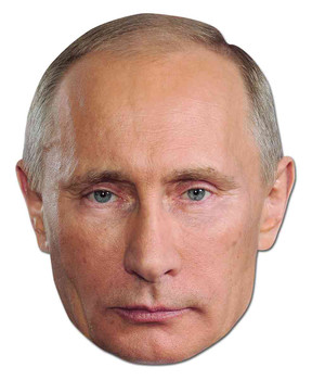Vladimir Putin Russian President Celebrity Card Party Face Mask Vladimir Putin Russian President Celebrity Card Party Face Mask