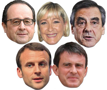 French Politician Card Party Mask Pack French Politician Card Party Mask Pack