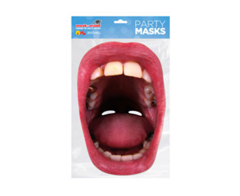 Big Mouth Fillings Single 2D Card Party Face Mask Big Mouth Fillings Single 2D Card Party Face Mask