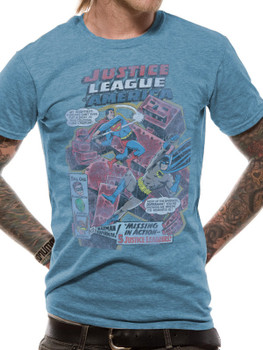 Batman and Superman Justice League DC Comics Official Unisex T-Shirt Batman and Superman Justice League DC Comics Official Unisex T-Shirt