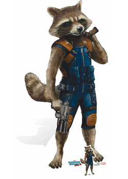 Rocket Raccoon Guardians of The Galaxy Vol. 2 Mini Cardboard Cutout Rocket Raccoon Guardians of The Galaxy Vol. 2 Mini Cardboard Cutout