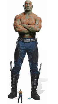Drax the Destroyer with Mini Cardboard Cutout Drax the Destroyer with Mini Cardboard Cutout