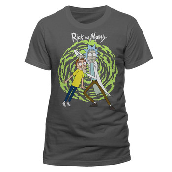 Rick and Morty Spiral Official Grey Unisex T-Shirt Rick and Morty Spiral Official Grey Unisex T-Shirt