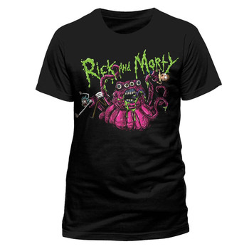 Rick and Morty Monster Slime Official Black Unisex T-Shirt Rick and Morty Monster Slime Official Black Unisex T-Shirt