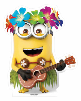 Hawaiian Minion with Guitar Mini Cardboard Cutout / Standee / Stand up Hawaiian Minion with Guitar Mini Cardboard Cutout / Standee / Stand up
