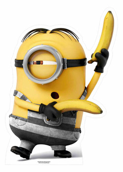 Prisoner Minion with Bananas Mini Cardboard Cutout / Standee / Stand up Prisoner Minion with Bananas Mini Cardboard Cutout / Standee / Stand up