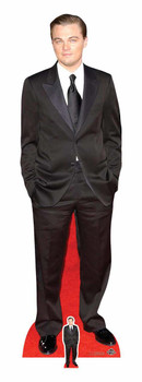 Leonardo DiCaprio Black Suit Lifesize Cardboard Cutout Leonardo DiCaprio Black Suit Lifesize Cardboard Cutout
