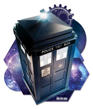 The Tardis from Doctor Who Wall Mounted Official Cardboard Cutout The Tardis from Doctor Who Wall Mounted Official Cardboard Cutout
