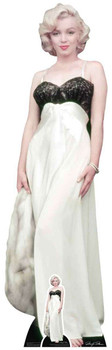 Marilyn Monroe White Gown and Fur Lifesize Cardboard Cutout Marilyn Monroe White Gown and Fur Lifesize Cardboard Cutout