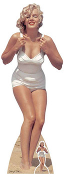 Marilyn Monroe White Swimsuit Lifesize Cardboard Cutout Marilyn Monroe White Swimsuit Lifesize Cardboard Cutout