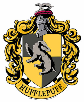 Hufflepuff Crest from Harry Potter Wall Mounted Official Cardboard Cutout Hufflepuff Crest from Harry Potter Wall Mounted Official Cardboard Cutout