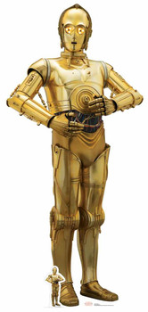 C-3PO Star Wars The Last Jedi Lifesize Cardboard Cutout C-3PO Star Wars The Last Jedi Lifesize Cardboard Cutout