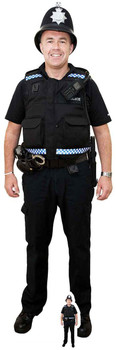 British Policeman with Helmet Lifesize Cardboard Cutout / Standee British Policeman with Helmet Lifesize Cardboard Cutout / Standee