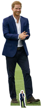 Prince Harry wearing Blue Suit Lifesize Cardboard Cutout / Standee Prince Harry wearing Blue Suit Lifesize Cardboard Cutout / Standee