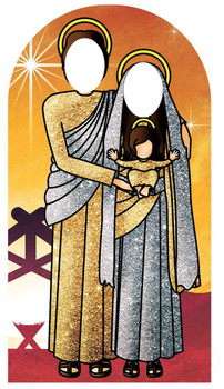 Gold Nativity Scene Stand In Lifesize Cardboard Cutout Gold Nativity Scene Stand In Lifesize Cardboard Cutout