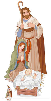 Nativity Scene Lifesize Cardboard Cutout Nativity Scene Lifesize Cardboard Cutout