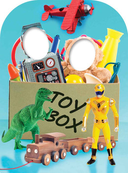 Boys Toy Box Child Size Stand In Cardboard Cutout / Standee Boys Toy Box Child Size Stand In Cardboard Cutout / Standee