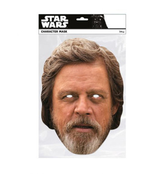 Luke Skywalker The Last Jedi Single 2D Card Party Face Mask Luke Skywalker The Last Jedi Single 2D Card Party Face Mask