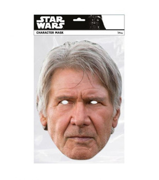 Han Solo Single 2D Card Party Face Mask Han Solo Single 2D Card Party Face Mask