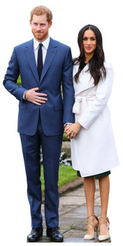 Prince Harry and Meghan Markle Mini Cardboard Cutout / Standup Prince Harry and Meghan Markle Mini Cardboard Cutout / Standup