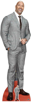 Dwayne Johnson Check Suit Lifesize Cardboard Cutout Dwayne Johnson Check Suit Lifesize Cardboard Cutout