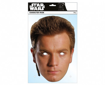 Obi-Wan Kenobi Star Wars Single Card 2D Party Face Mask Obi-Wan Kenobi Star Wars Single Card 2D Party Face Mask