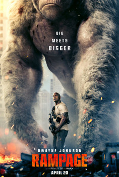 Rampage Original Movie Poster - Double Sided Advance Style Rampage Original Movie Poster - Double Sided Advance Style