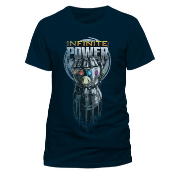 Avengers: Infinity War Infinite Power Glove Blue Unisex T-Shirt Avengers: Infinity War Infinite Power Glove Blue Unisex T-Shirt