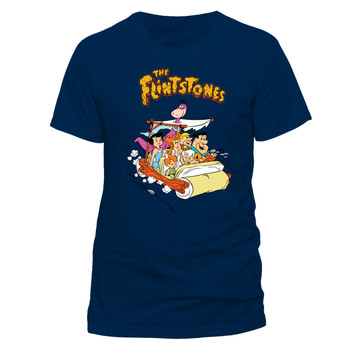 The Flintstones Car Official Unisex Blue T-Shirt The Flintstones Car Official Unisex Blue T-Shirt