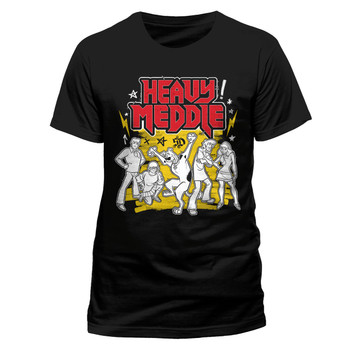 Scooby-Doo Heavy Meddle Official Unisex Black T-Shirt Scooby-Doo Heavy Meddle Official Unisex Black T-Shirt