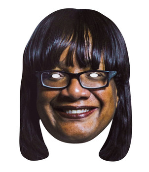 Diane Abbott British Politician 2D Card Party Face Mask Diane Abbott British Politician 2D Card Party Face Mask