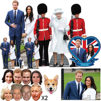 Royal Wedding 2018 Prince Harry and Meghan Markle Cutout and Mask Platinum Package Royal Wedding 2018 Prince Harry and Meghan Markle Cutout and Mask Platinum Package