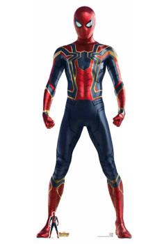 Spider-Man Iron Spider Suit Avengers Infinity War Lifesize Cardboard Cutout with free table top cutout Spider-Man Iron Spider Suit Avengers Infinity War Lifesize Cardboard Cutout with free table top cutout