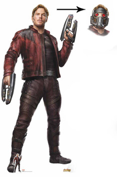 official Star-Lord Peter Quill Avengers Infinity War Lifesize Cardboard Cutout with mask official Star-Lord Peter Quill Avengers Infinity War Lifesize Cardboard Cutout with mask