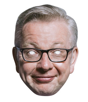 Michael Gove British Politician 2D Card Party Face Mask Michael Gove British Politician 2D Card Party Face Mask