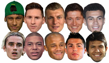 Football World Cup Super Party Mask 10 Pack Football World Cup Super Party Mask 10 Pack