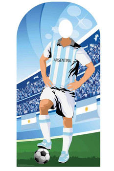 World Cup 2018 Argentina Football Cardboard Cutout Stand-in World Cup 2018 Argentina Football Cardboard Cutout Stand-in