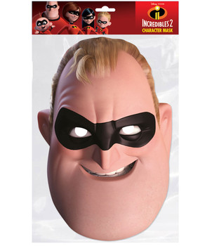 Mr Incredible Incredibles 2 2D Single Card Party Face Mask Mr Incredible Incredibles 2 2D Single Card Party Face Mask