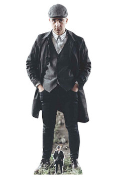 Peaky Blinders Style Gangster with Striped Shirt Cardboard Cutout Peaky Blinders Style Gangster with Striped Shirt Cardboard Cutout