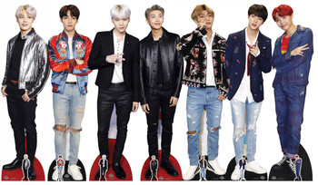 BTS Bangtan Boys Life-size Cardboard Cutout set of 7 BTS Bangtan Boys Life-size Cardboard Cutout set of 7