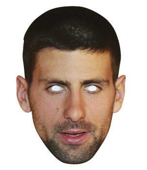 Novak Djokovic Single 2D Card Party Face Mask Novak Djokovic Single 2D Card Party Face Mask