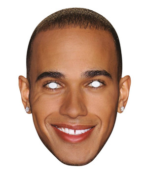 Lewis Hamilton Single 2D Card Party Face Mask Lewis Hamilton Single 2D Card Party Face Mask