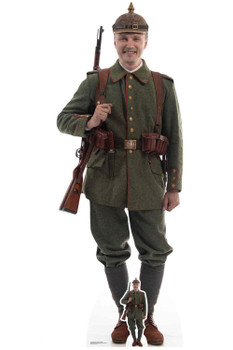German World War 1 Soldier Cardboard Cutout / Standup / Standee German World War 1 Soldier Cardboard Cutout / Standup / Standee