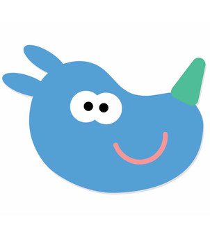 Tag from Hey Duggee 2D Card Party Face Mask Tag from Hey Duggee 2D Card Party Face Mask